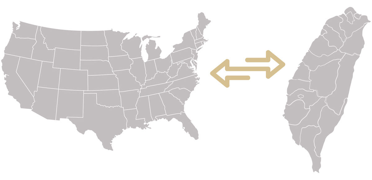 USA and Taiwan